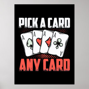 Poster Poker Choisir une carte n'importe quelle carte