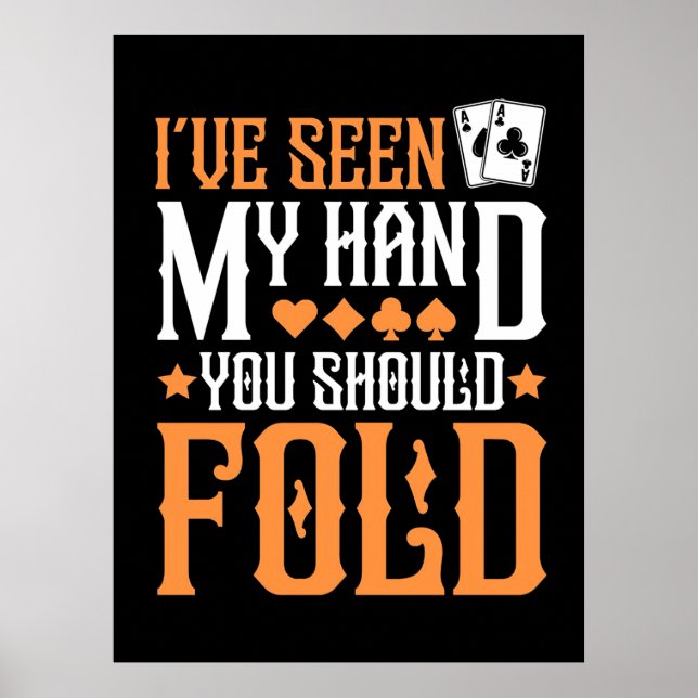 Poster Poker J'Ai Vu Ma Main (Devant)