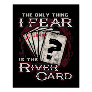 Poster Poker La seule chose que je crains est la carte Ri