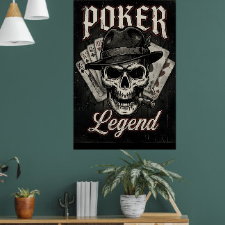 Poster Poker Legend Funny Shirt I Love Poker Texas Holdem