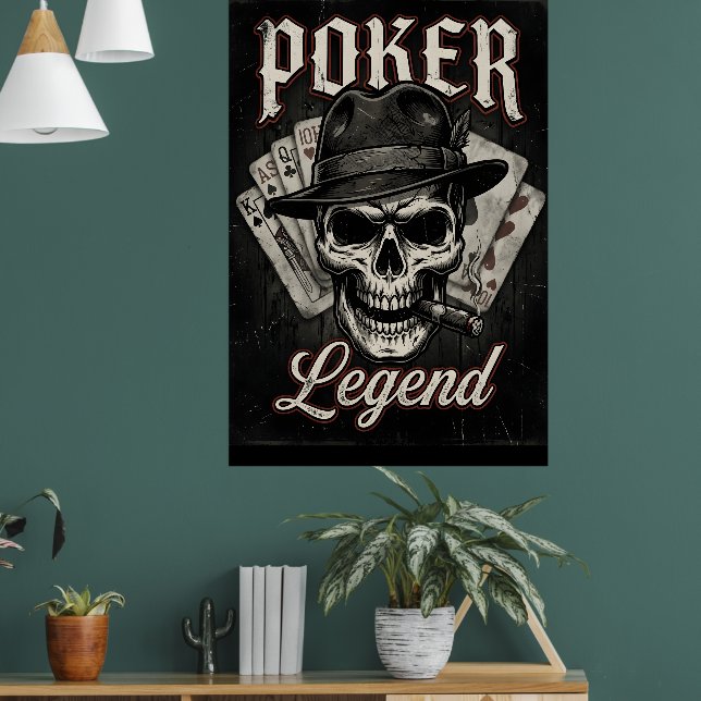 Poster Poker Legend Funny Shirt I Love Poker Texas Holdem (Salon 1)