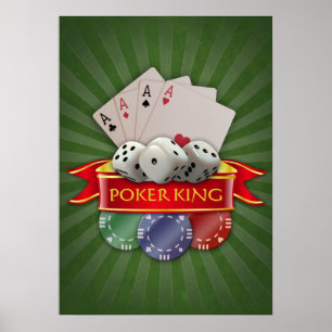 Poster Poker Mania - Cartes, Dices, Chips