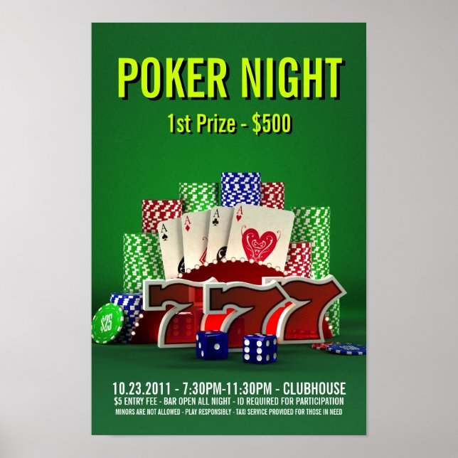 Poster Poker Night -Poker (Devant)