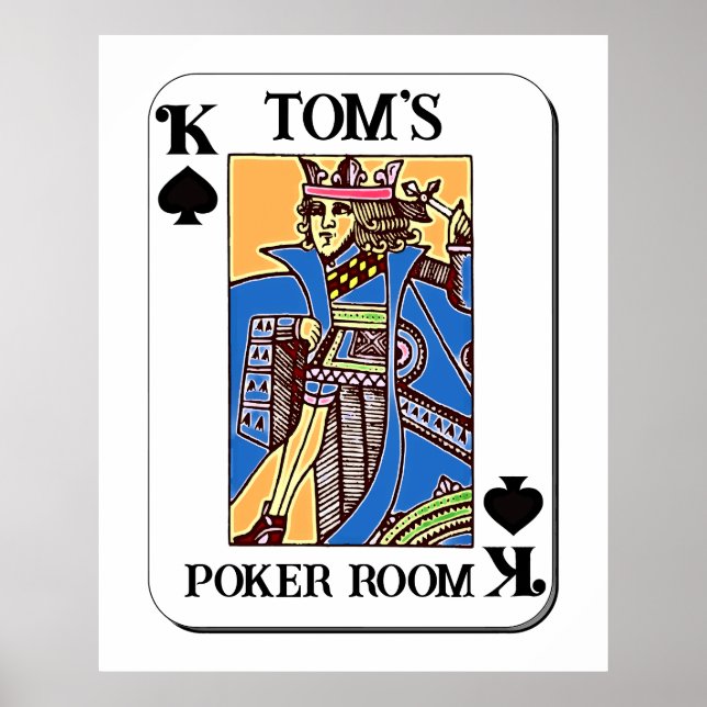 Poster Poker - Personnalisable - King of Spades (Devant)