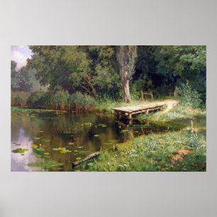 Poster Polenov - Étang envahi par la végétation