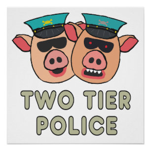 Poster Police à deux niveaux