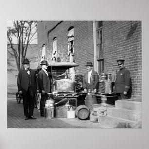 Poster Police avec confisqué toujours, 1922. Photo