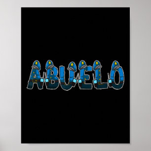 Poster Police Grand-père Abuelo Costume d'Halloween