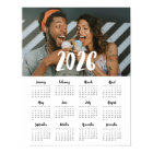 Police moderne calendrier photo famille 2025