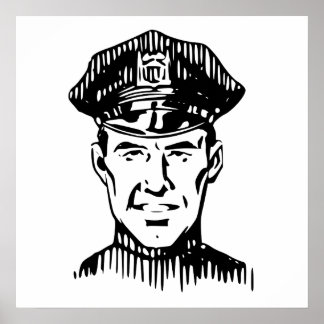 Poster Policeman rétro
