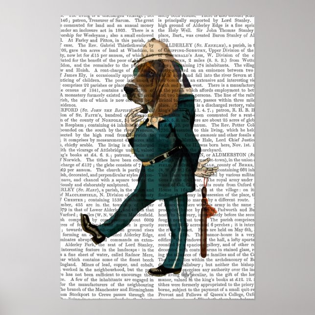 Poster Policier de Basset Hound (Devant)