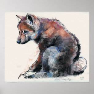 Poster Polish Wolf Pup 2001