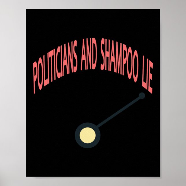Poster Politiciens Et Shampooing Mensongent (Devant)