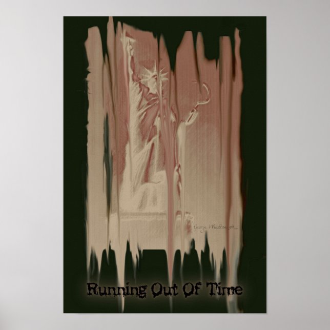 Poster politique 13x19 "Running Out Of Time" (Devant)