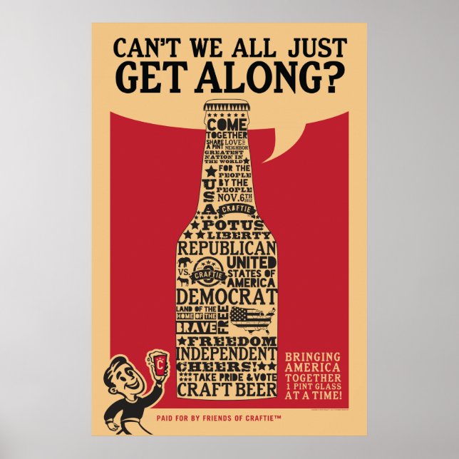 Poster politique "Aller de l'avant" (Devant)