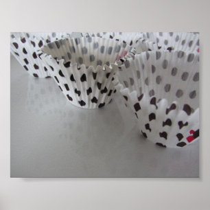 Poster Polka Dot Cupcake