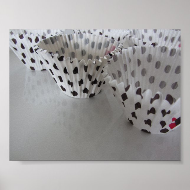 Poster Polka Dot Cupcake (Devant)