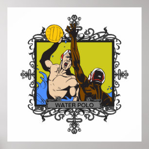 Poster Polo aquatique agressif