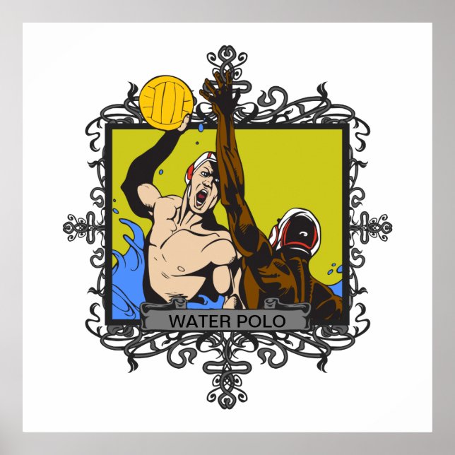 Poster Polo aquatique agressif (Devant)