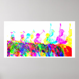 Poster Polo Players Wall Art Print