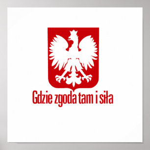 Poster Pologne - Avec unité Force