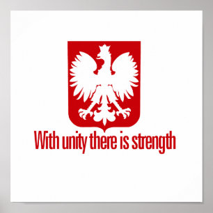 Poster Pologne - Avec unité Force
