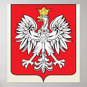 Poster Pologne Détail des armoiries