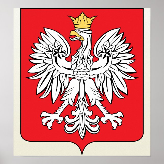 Poster Pologne Détail des armoiries (Devant)