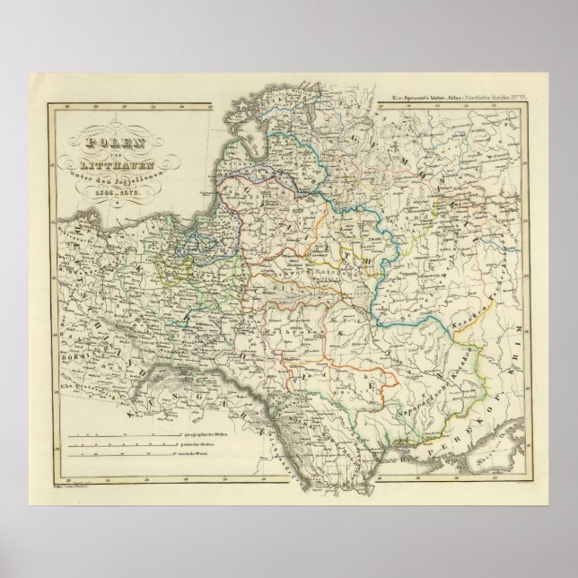 Poster Pologne et Lituanie 1386-1572 (Devant)