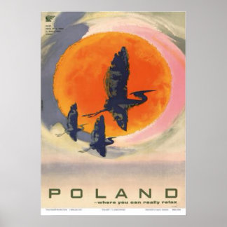 Poster Pologne : Où vous pouvez vraiment vous détendre, c