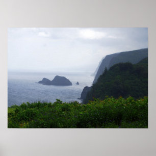 Poster Pololu Valley Lookout, Hawaii, Imprimer