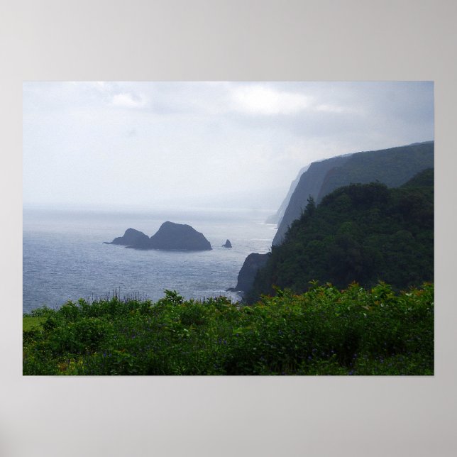 Poster Pololu Valley Lookout, Hawaii, Imprimer (Devant)