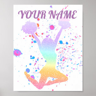 Poster Pom-pom girl Gradient High School ou College Event