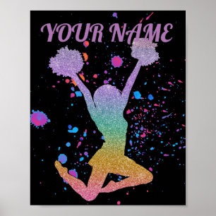 Poster Pom-pom girl Gradient High School ou College Event