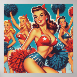 Poster Pom-pom girl vintages