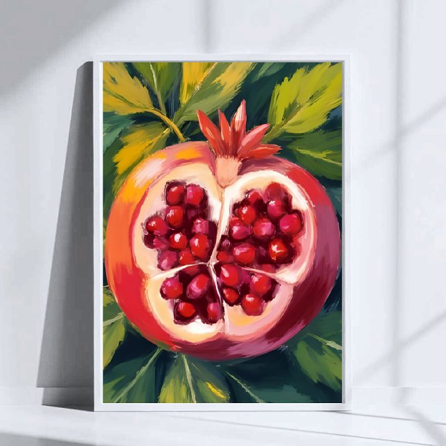 Poster Pomegranate Seeds | Fruit Painting (Créateur téléchargé)