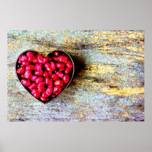 Poster "Pomegranates Heart Fruit" Belle Photo. Commandez 
