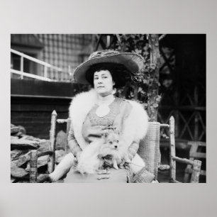 Poster Pomeranian Lady, early 1900s