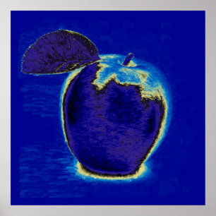 Poster Pomme bleue
