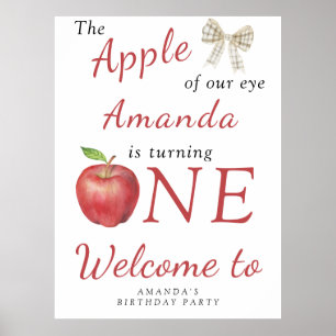 Poster Pomme de notre oeil 1er fête d'anniversaire