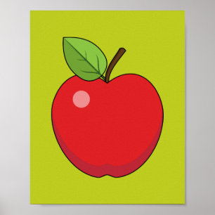 Poster Pomme rouge