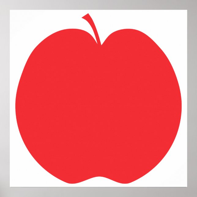 Poster Pomme rouge. (Devant)