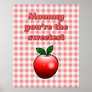 Poster Pomme rouge délicieuse