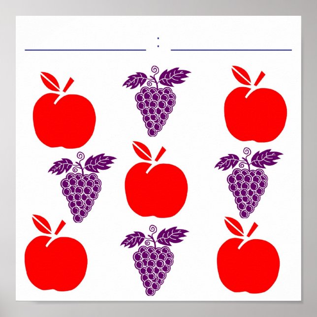 Poster pommes (Devant)
