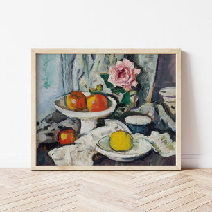 Poster Pommes dans une cuvette blanche   George Leslie Hu