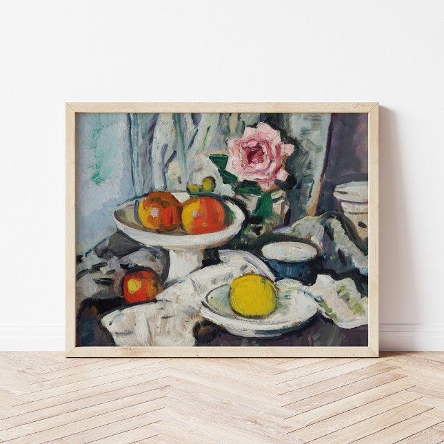 Poster Pommes dans une cuvette blanche | George Leslie Hu (Créateur téléchargé)