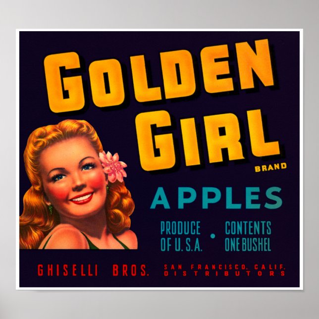 Poster Pommes de fille d'or (Devant)