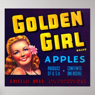 Poster Pommes de fille d'or