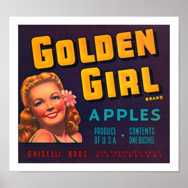 Poster Pommes de fille d'or (Devant)