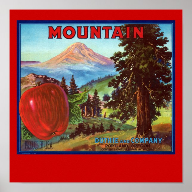 Poster Pommes de montagne (Devant)